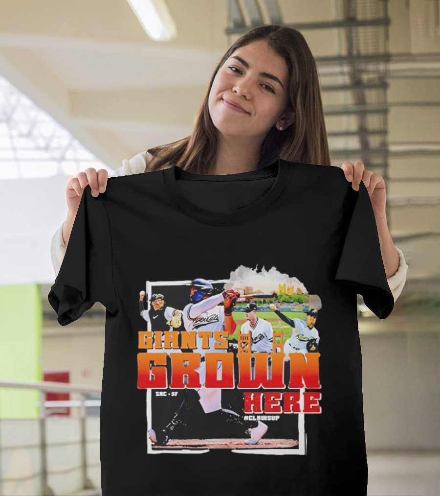 Sacramento River Cats 2025 Giants Grown Here ClawsUp T-Shirt