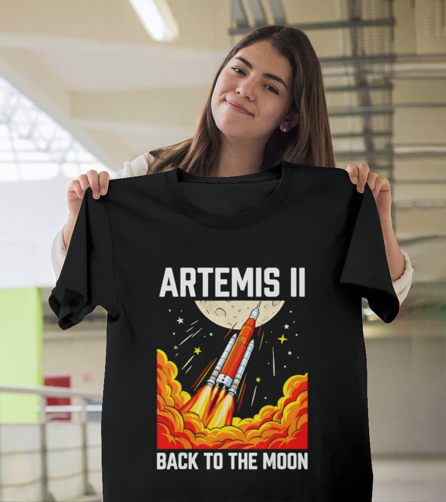 Artemis II Moon Mission Rocket Launch Back to the Moon T-Shirt