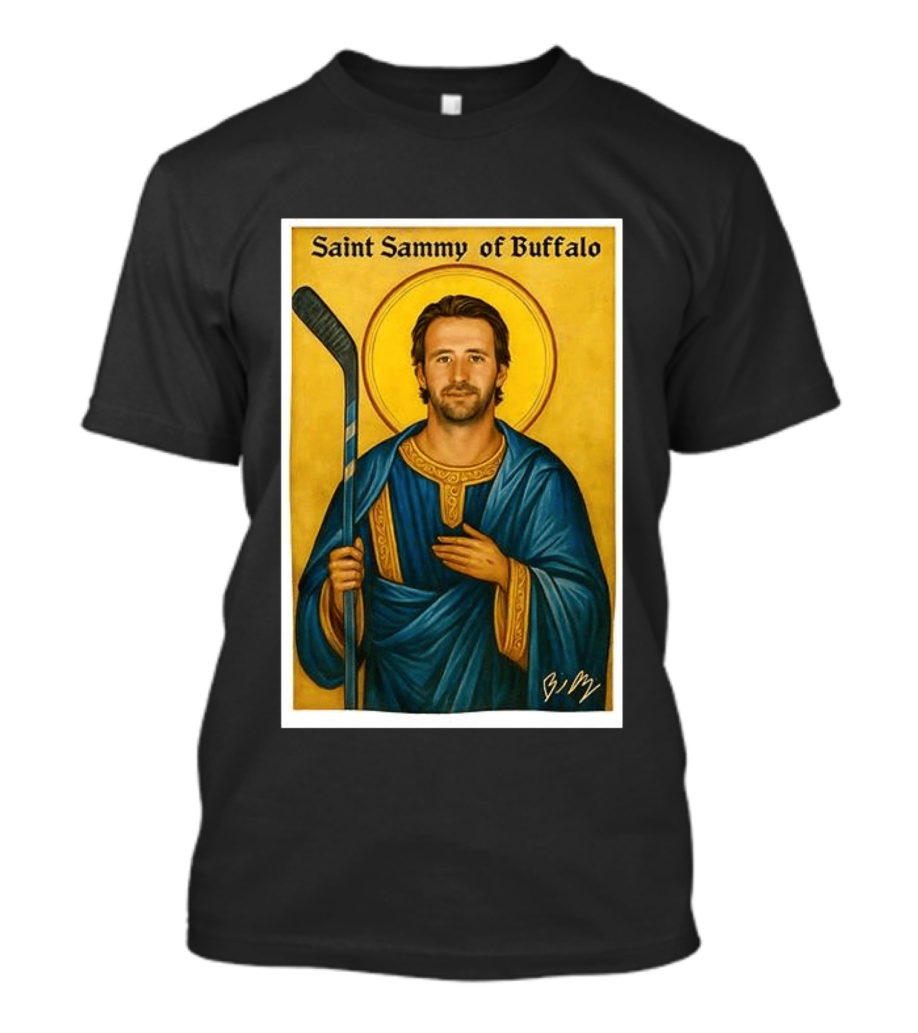 Saint Sammy Of Buffalo Hockey Player Icon NHL Buffalo Sabres T-Shirt