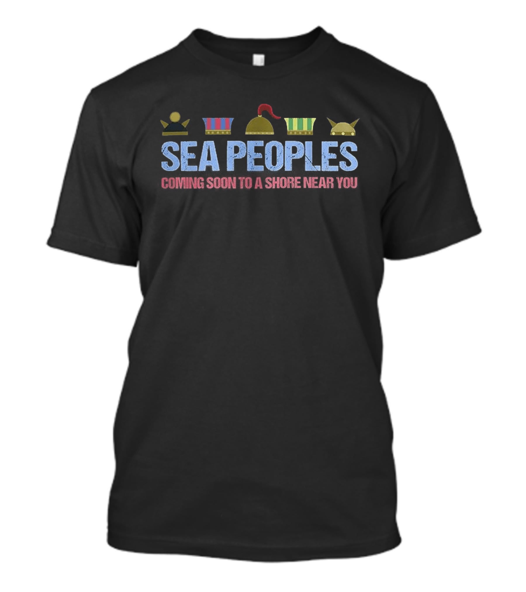 Sea Peoples Coming Soon To A Shore Near You Iconic Helmet T-Shirt