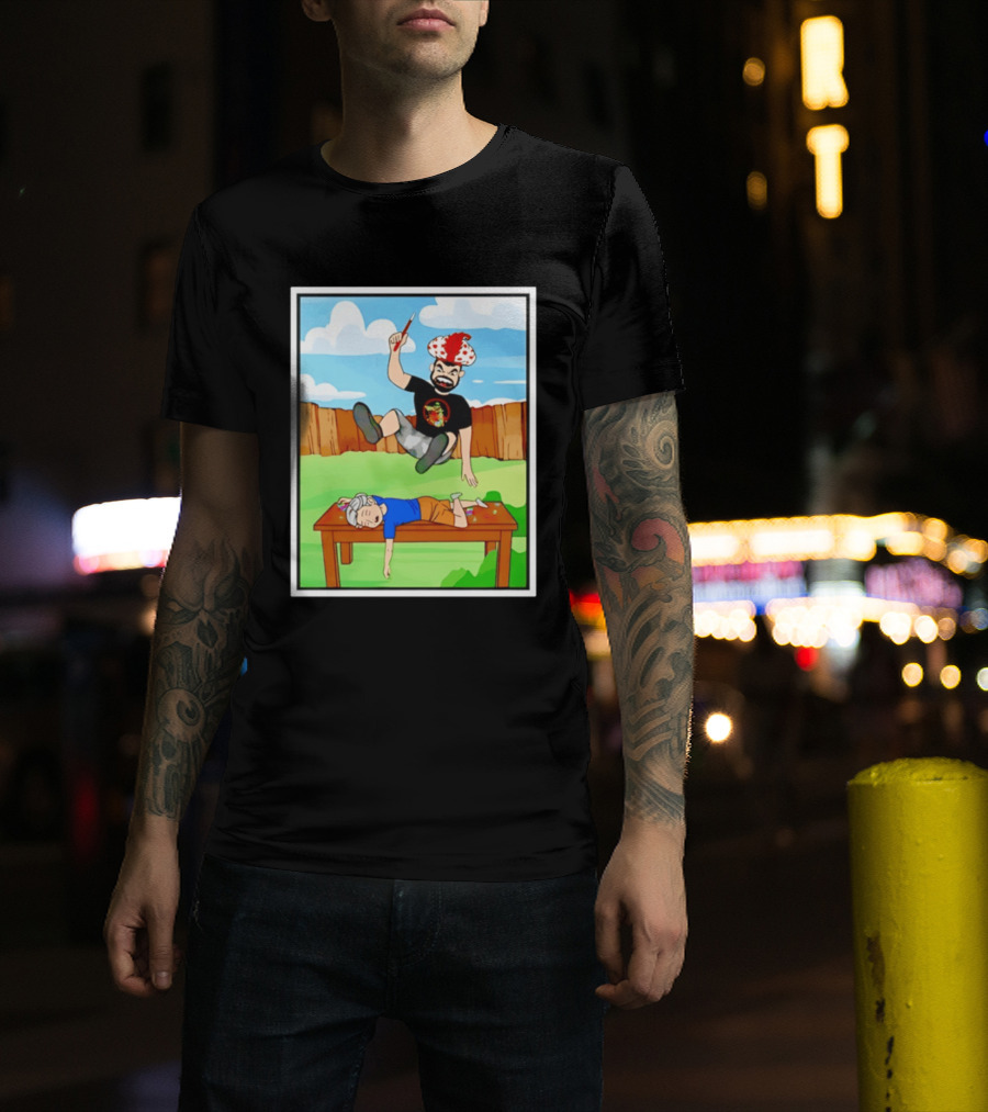 Super Sabu SuperHumman Backyard Wrestling Comic Style Action T-Shirt