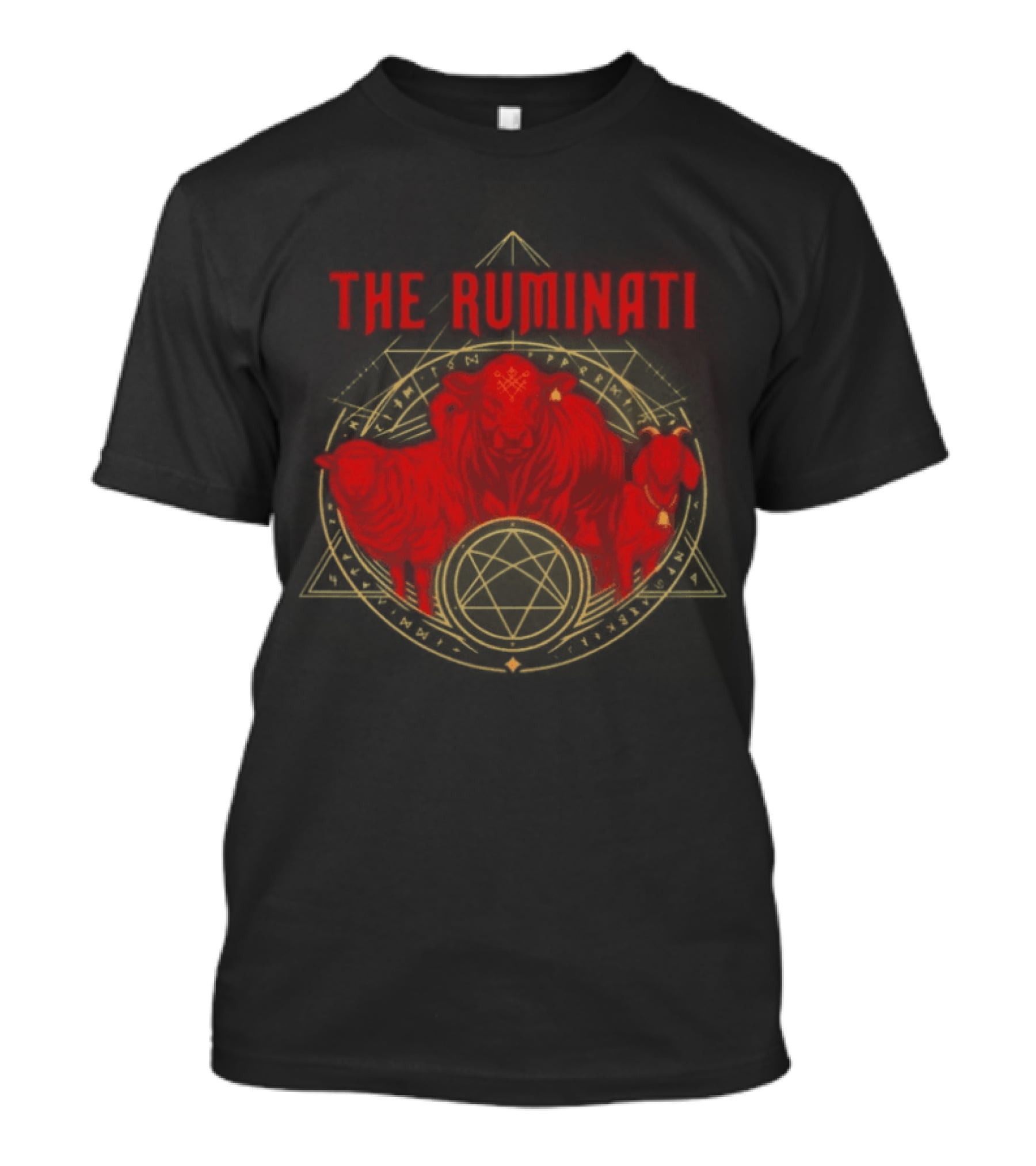 The Ruminati Illuminati Inspired Red Bull Sheep T-Shirt