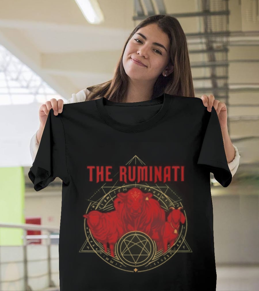 The Ruminati Illuminati Inspired Red Bull Sheep T-Shirt
