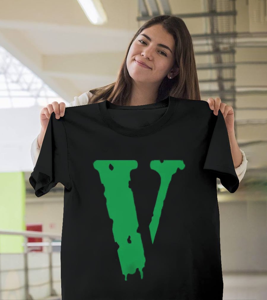 Vlone Friends Dripping Green V T-Shirt
