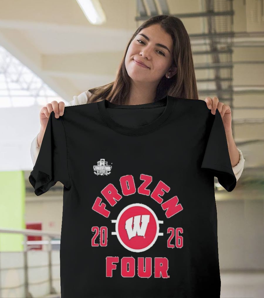 Wisconsin Badgers 2026 Frozen Four NCAA Men's Hockey Championship T-Shirt