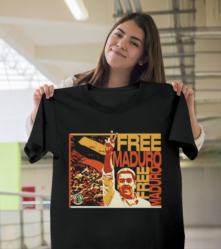 FREE MADURO Nicolas Maduro Peace Sign Protest T-Shirt