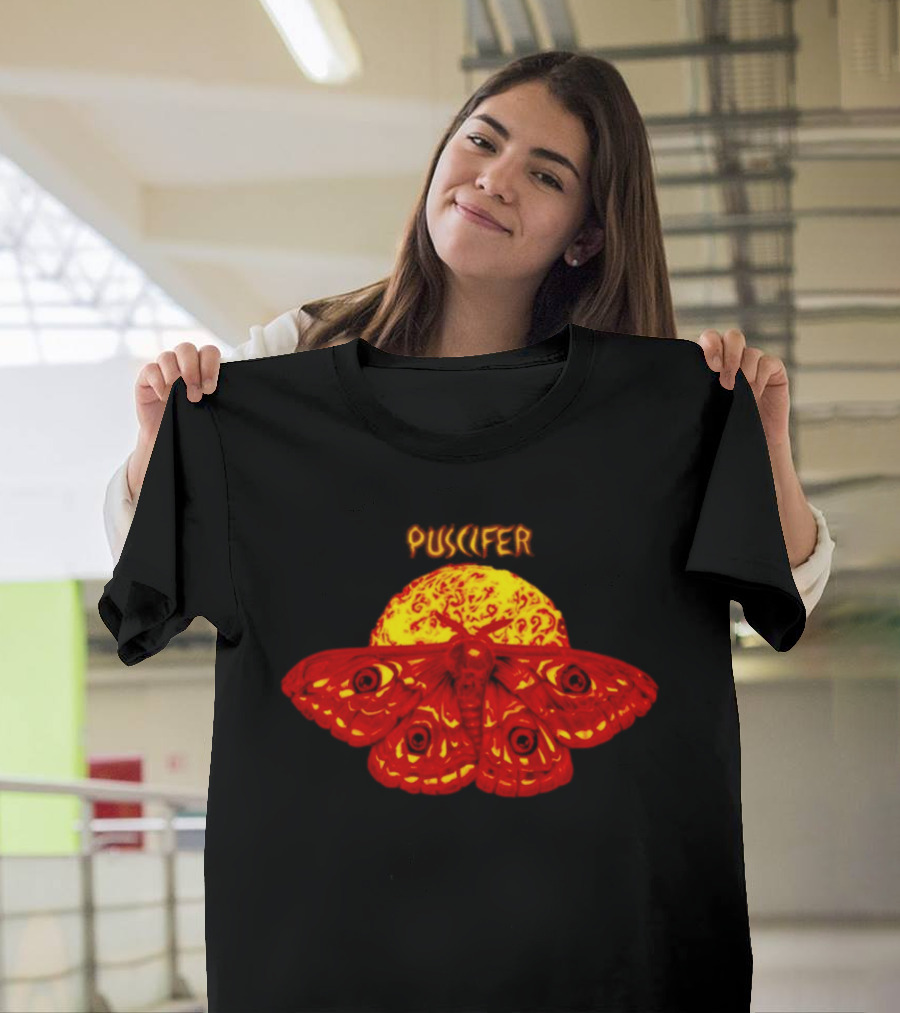 Puscifer April 4 2026 Boston MA Tour Fire Moth Sunburst T-Shirt