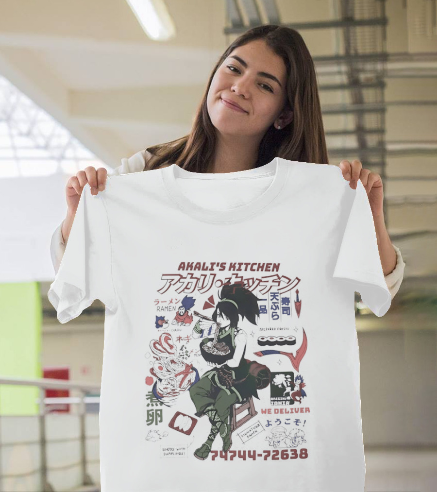 Akali's Kitchen Ramen Delivery Anime Noodle T-Shirt