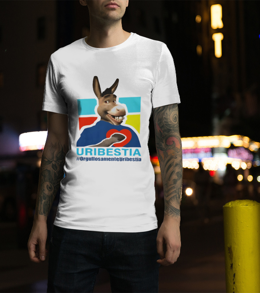 Donkey From Shrek Uribestia OrgullosamenteUribestia Hashtag T-Shirt
