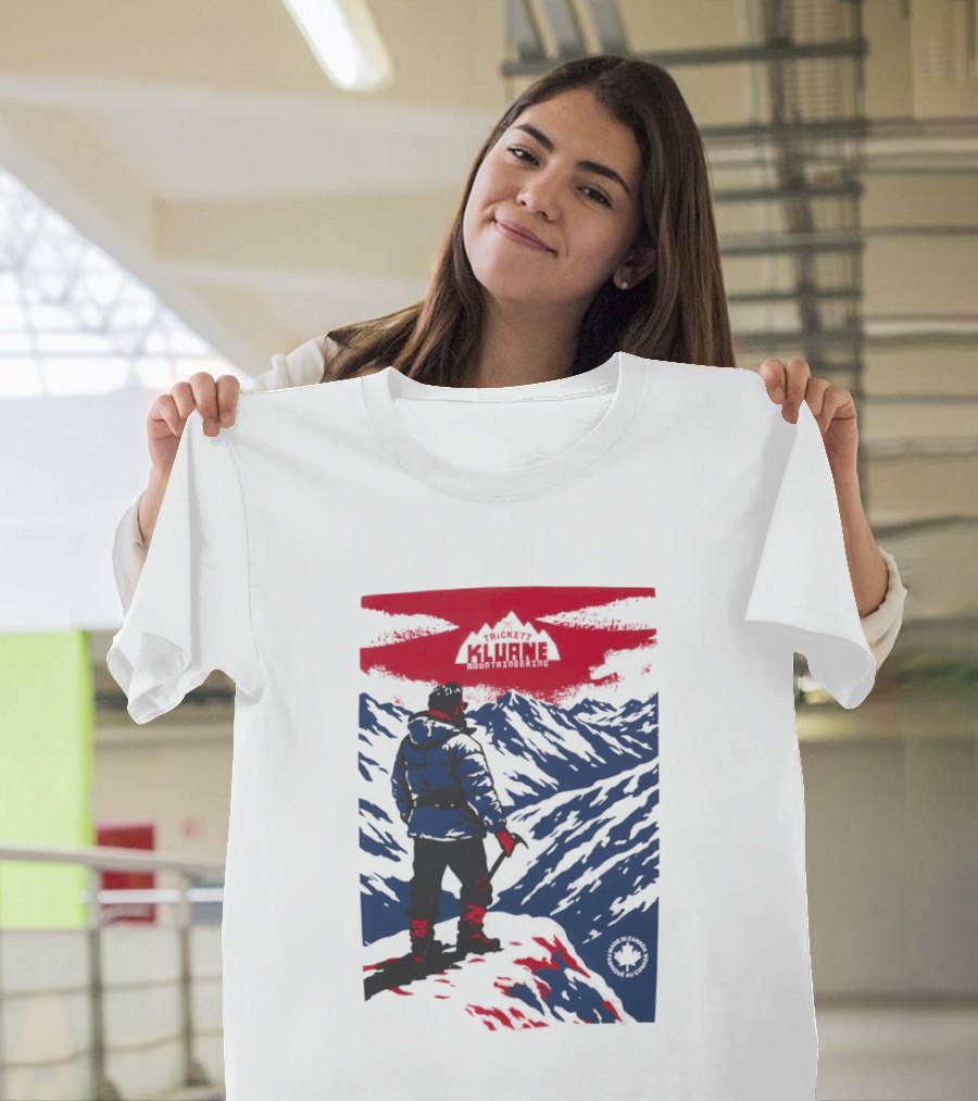 Kluane Mountaineering Adventure by Trickett Featuring Majestic Mountain Landscape T-Shirt