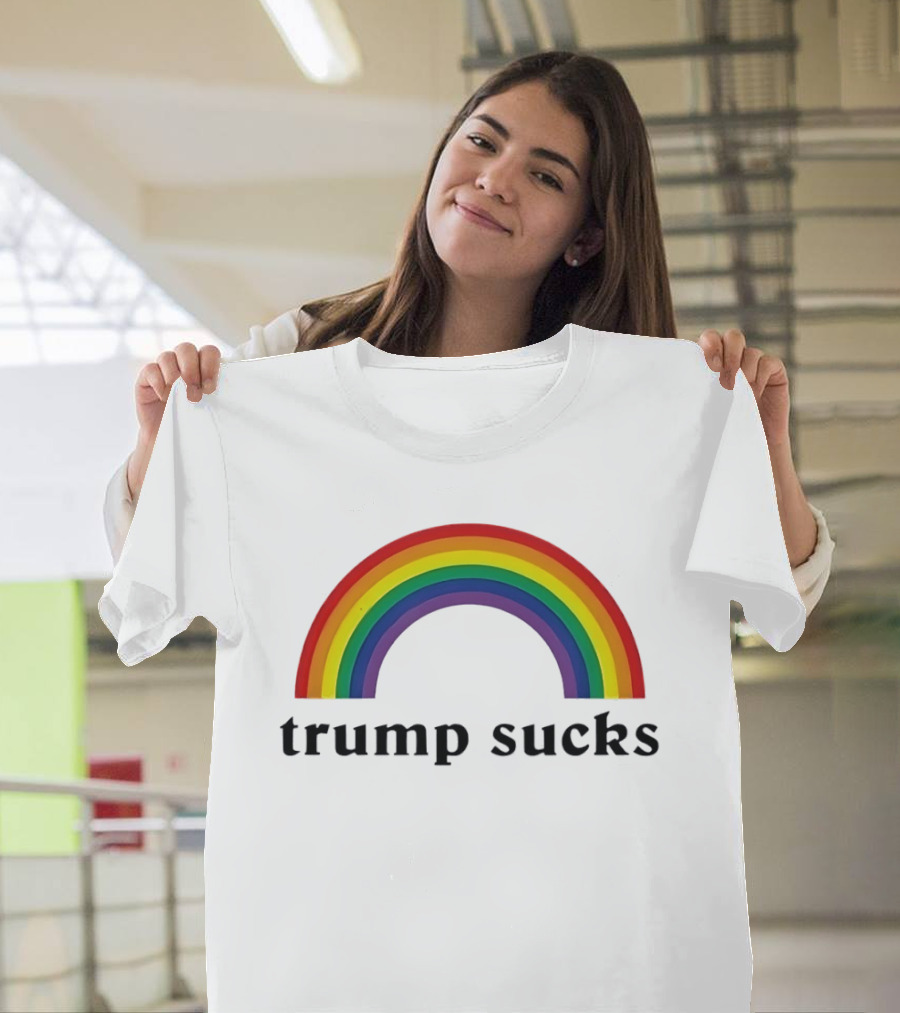 Trump Sucks Rainbow LGBT Pride T-Shirt