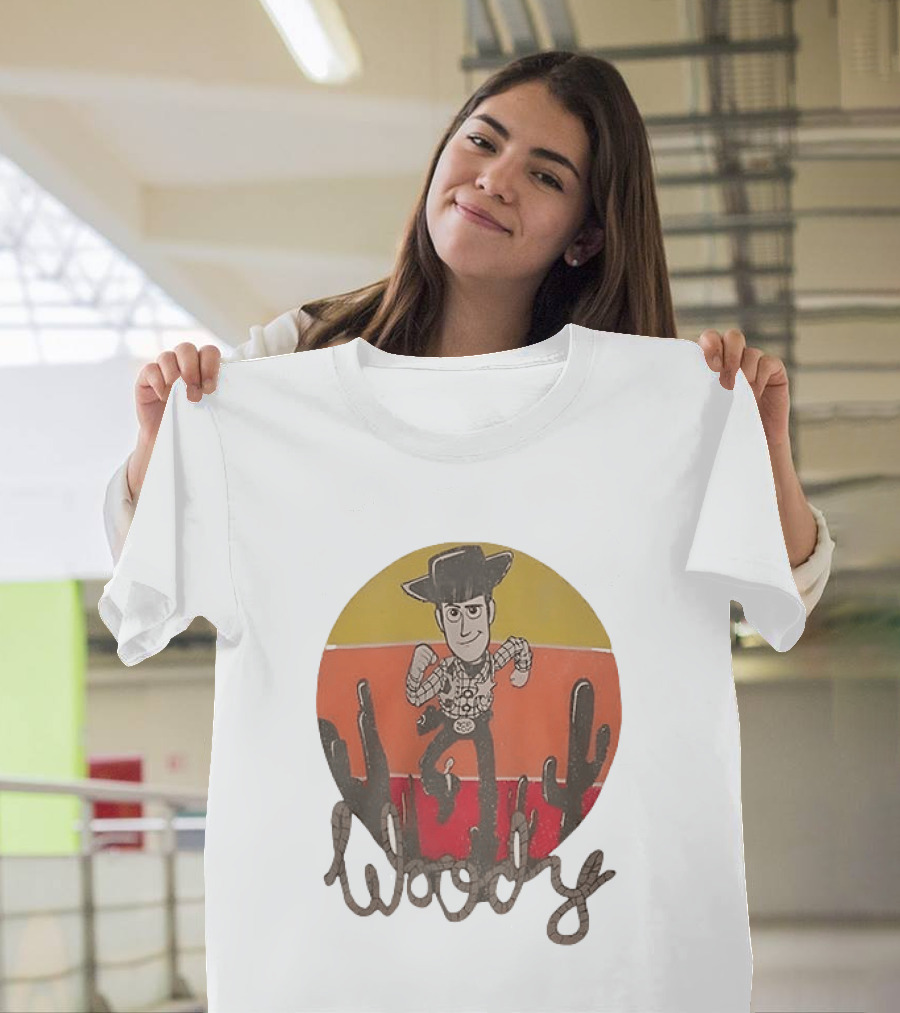 Woody Desert Cactus Scene Toy Story T-Shirt