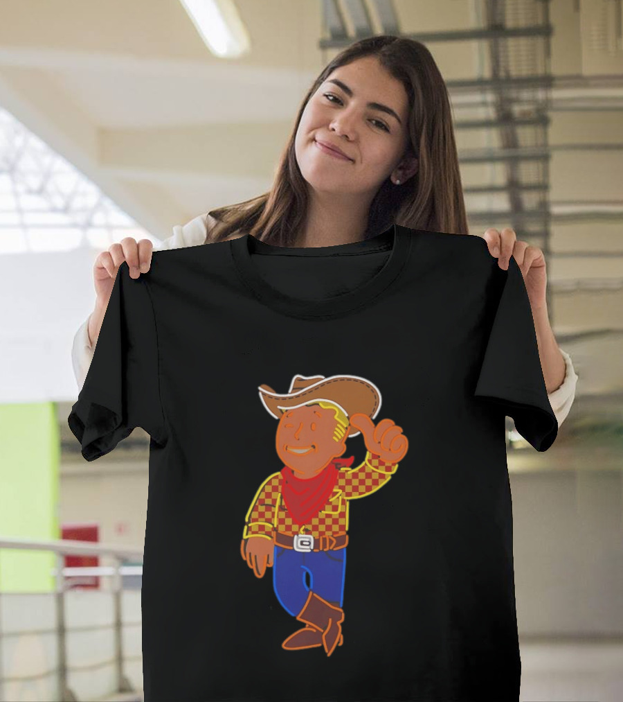 Fallout New Vegas Vault Boy Cowboy Woody T-Shirt