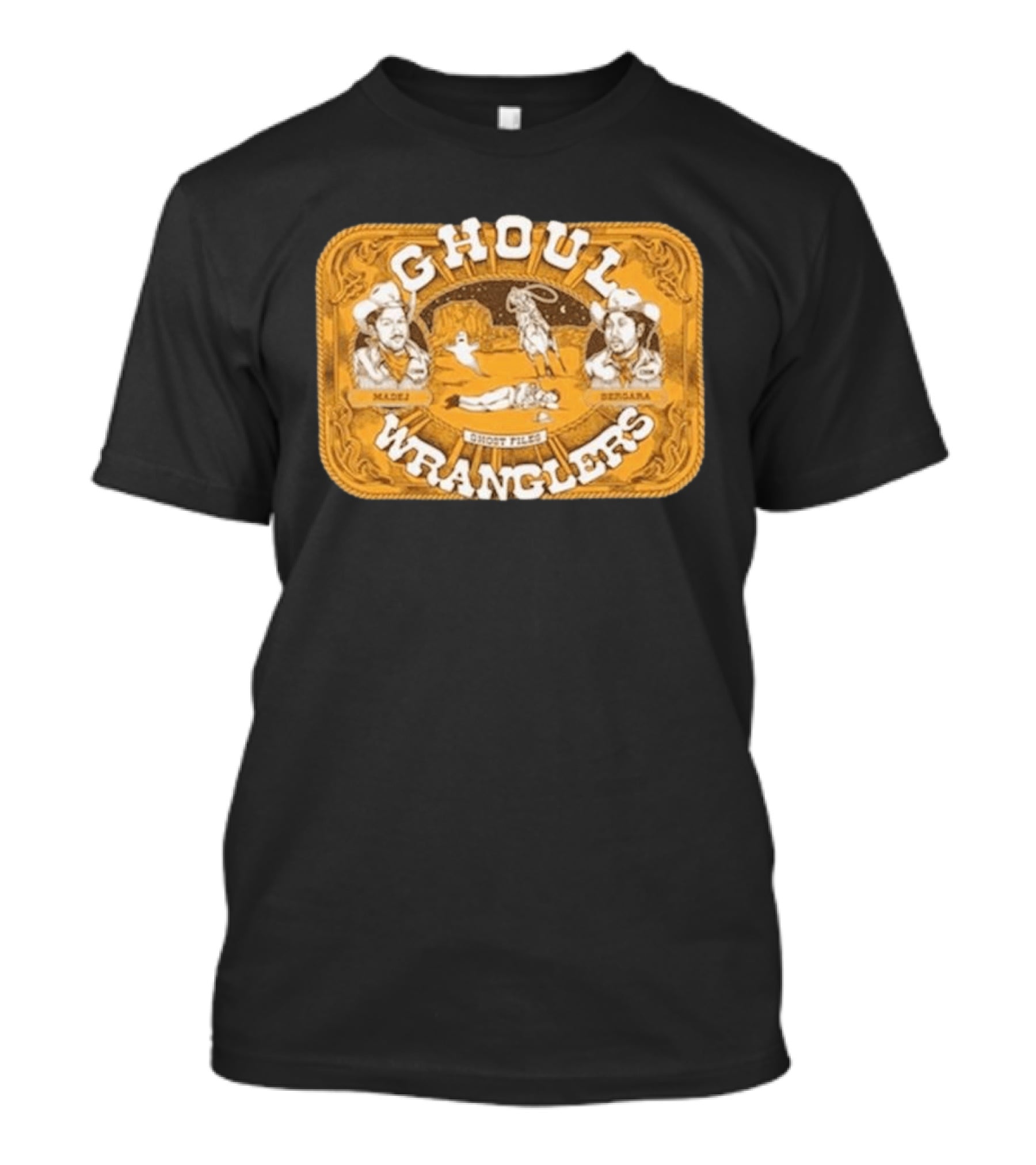Ghost Files Ghoul Wranglers Madej Bergara Cowboy T-Shirt