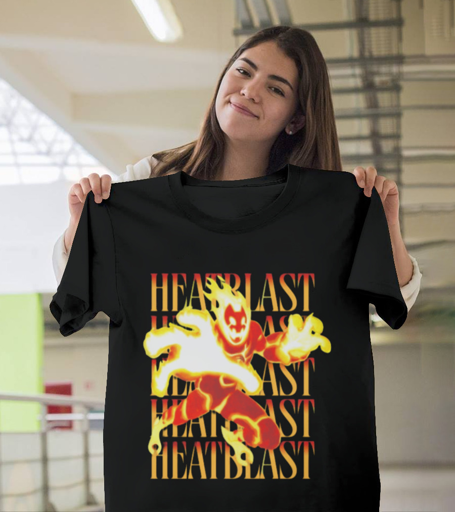 Ben 10 Heatblast Character Fiery Action Burst T-Shirt