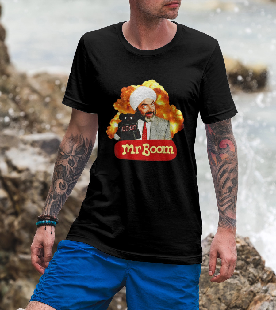 Mr Boom Meme Explosion Countdown Teddy T-Shirt