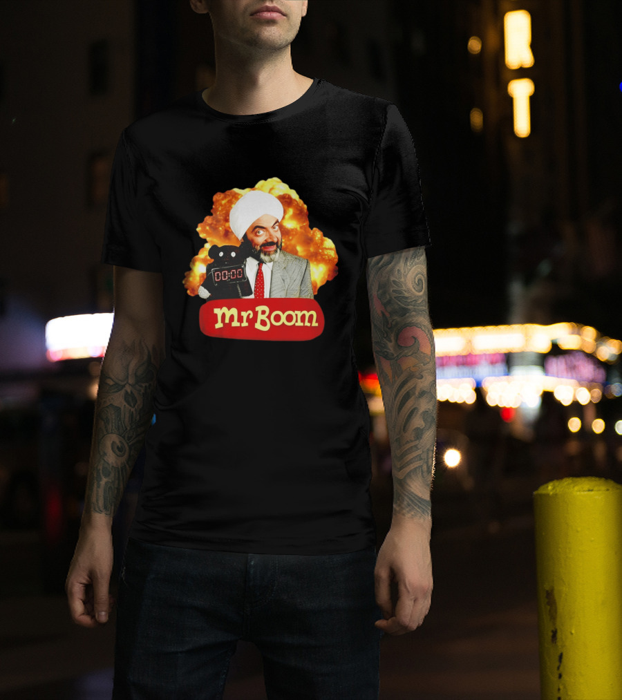 Mr Boom Meme Explosion Countdown Teddy T-Shirt