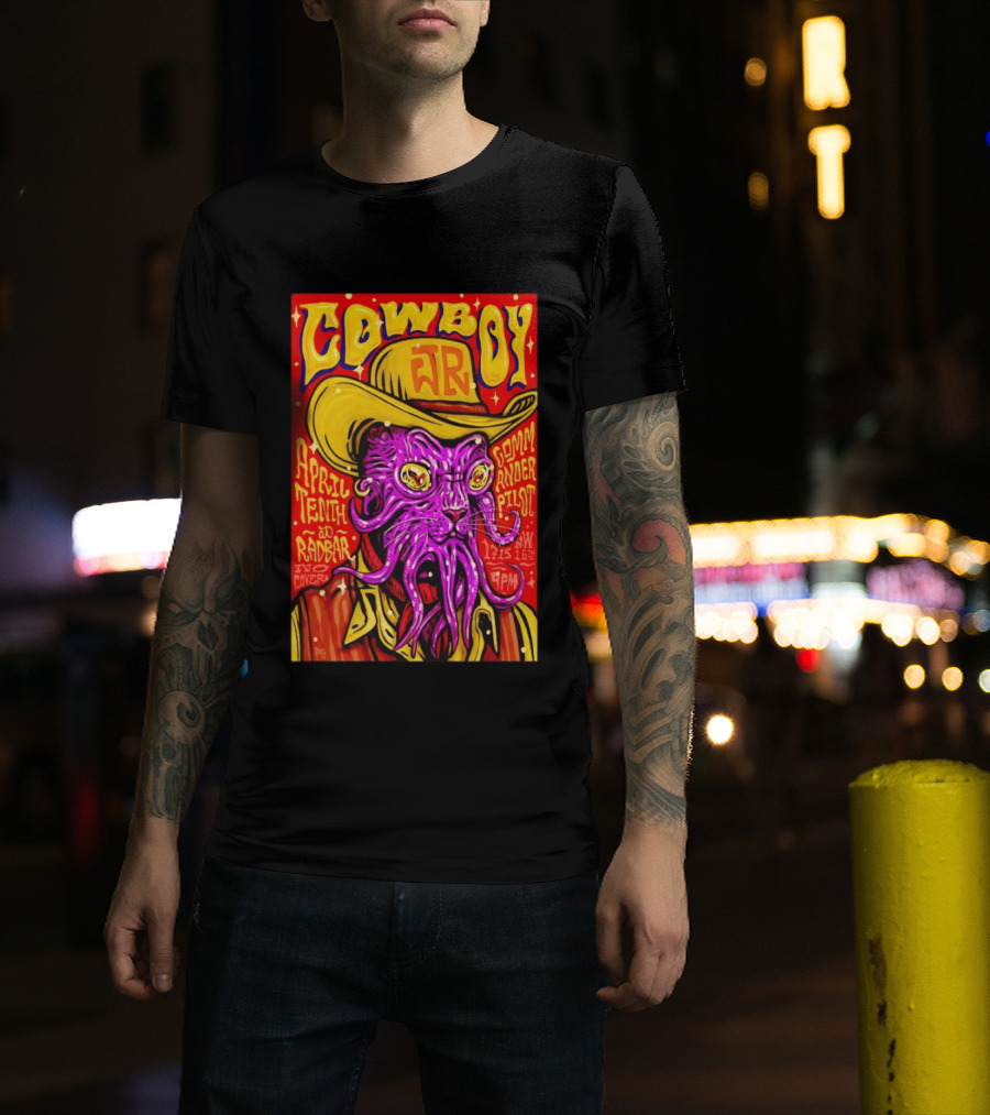 Cowboy Jr April Tenth Radar Commander Pilot Event 9PM No Cover T-Shirt