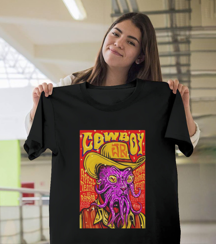 Cowboy Jr April Tenth Radar Commander Pilot Event 9PM No Cover T-Shirt
