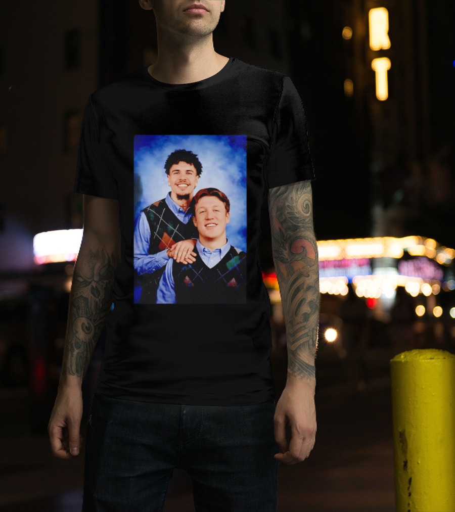 Jared Goff Amon Ra St Brown Step Brothers Detroit Lions T-Shirt