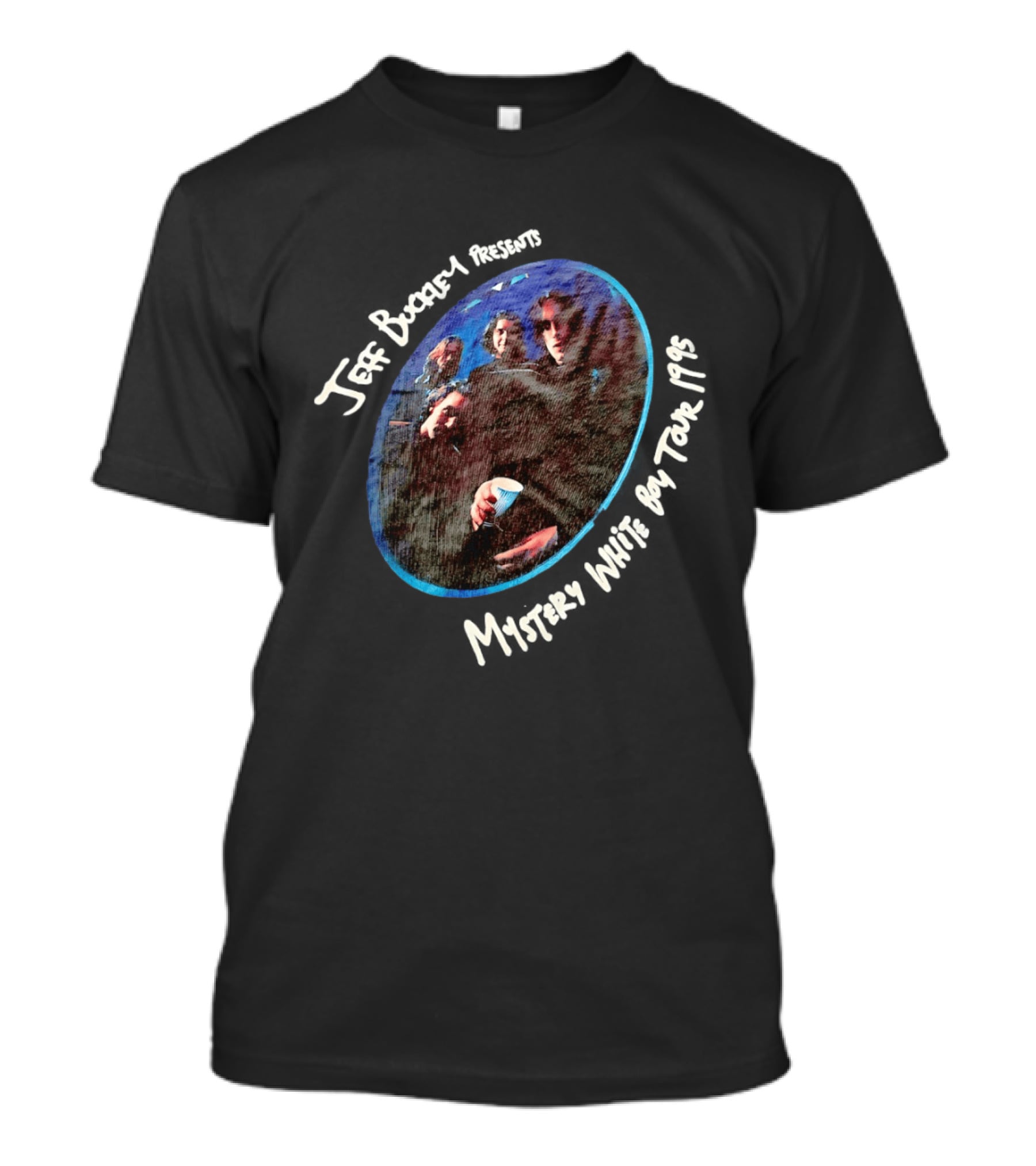 Jeff Buckley Presents Mystery White Boy Tour 1995 Vintage Style Concert Memorabilia T-Shirt