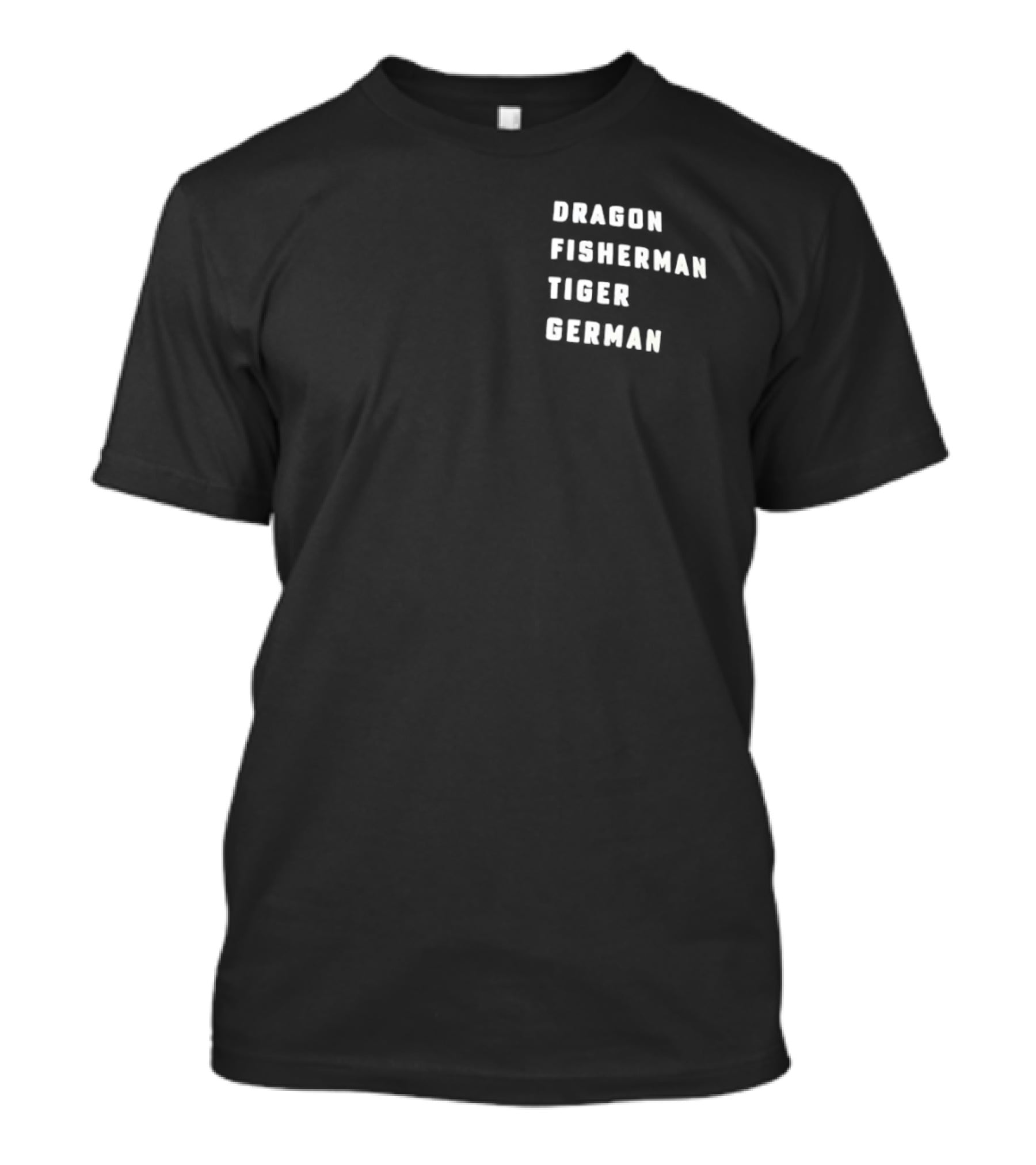 Dragon Fisherman Tiger German T-Shirt