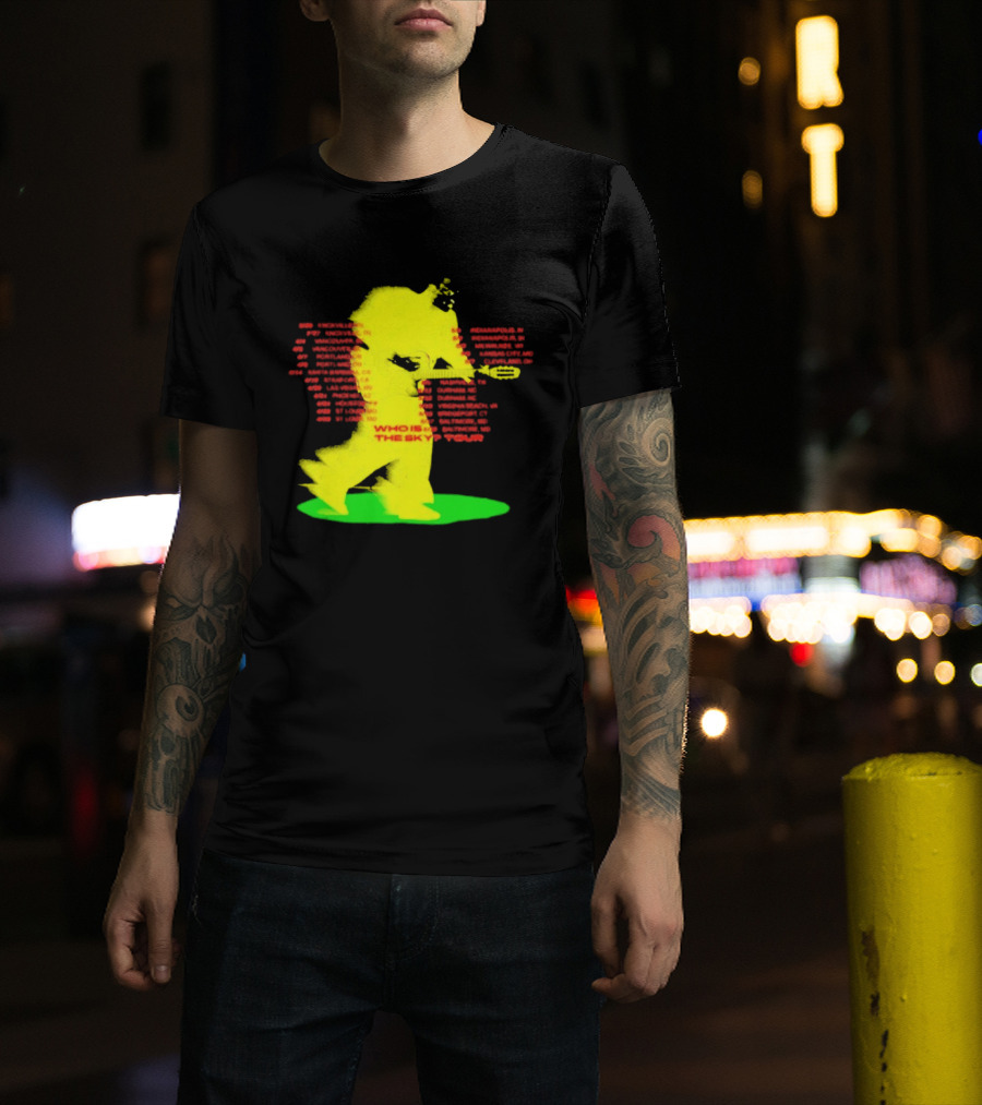 Who Is The Sky Tour With Astronaut Silhouette And Tour Dates T-Shirt