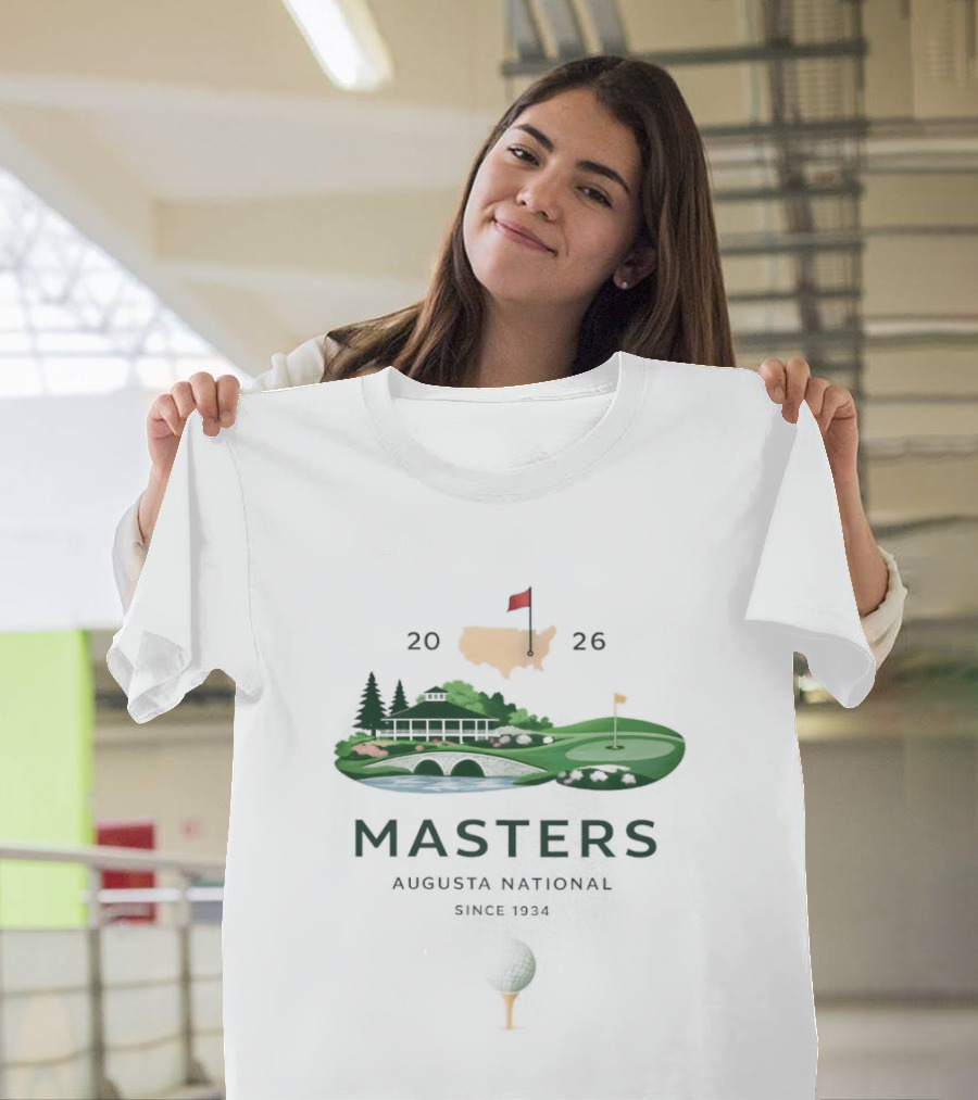 Masters 2026 Augusta National Golf Scenic Souvenir T-Shirt