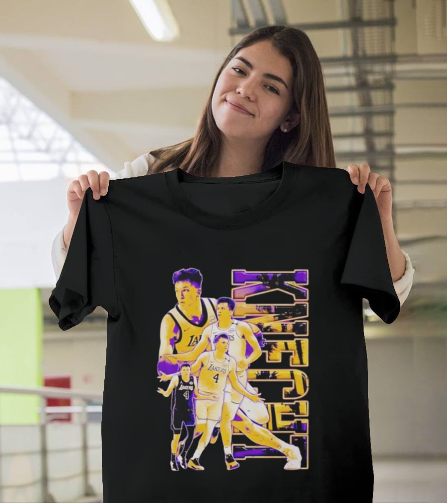 Dalton Knecht Los Angeles Lakers Basketball Lakers 4 T-Shirt