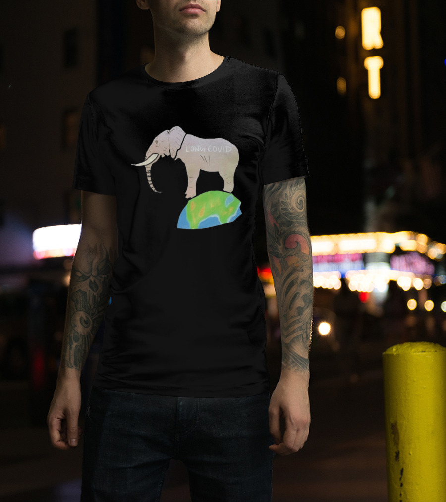 Elephant Long Covid Earth T-Shirt