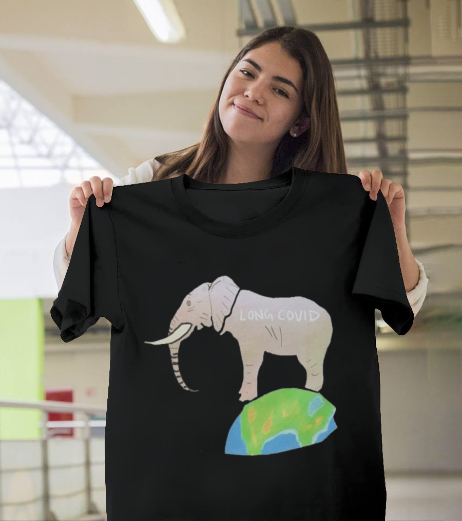 Elephant Long Covid Earth T-Shirt
