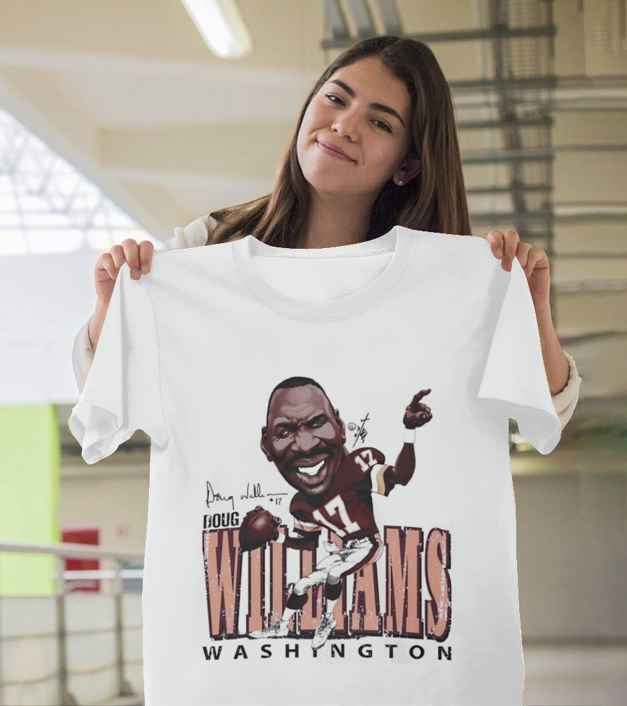 Doug Williams Washington Commanders Football Cartoon Caricature T-Shirt