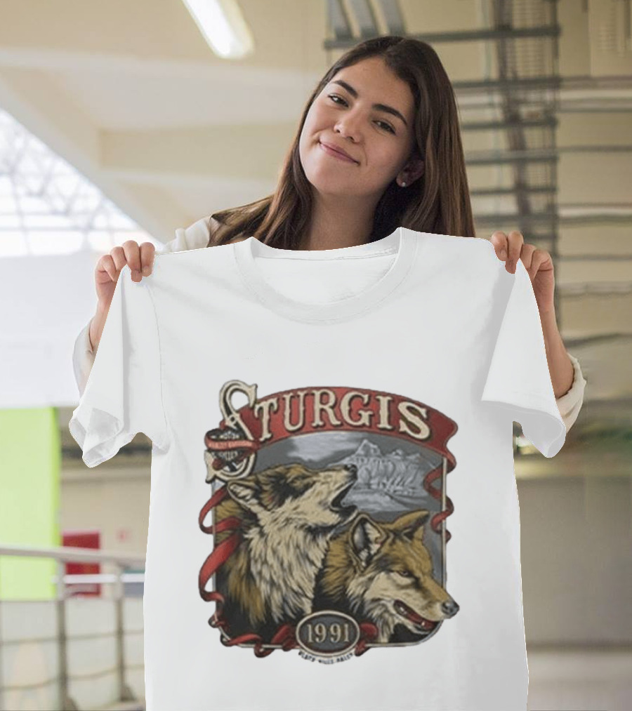 Morgan Wallen Harley Davidson Sturgis 1991 Wolf T-Shirt