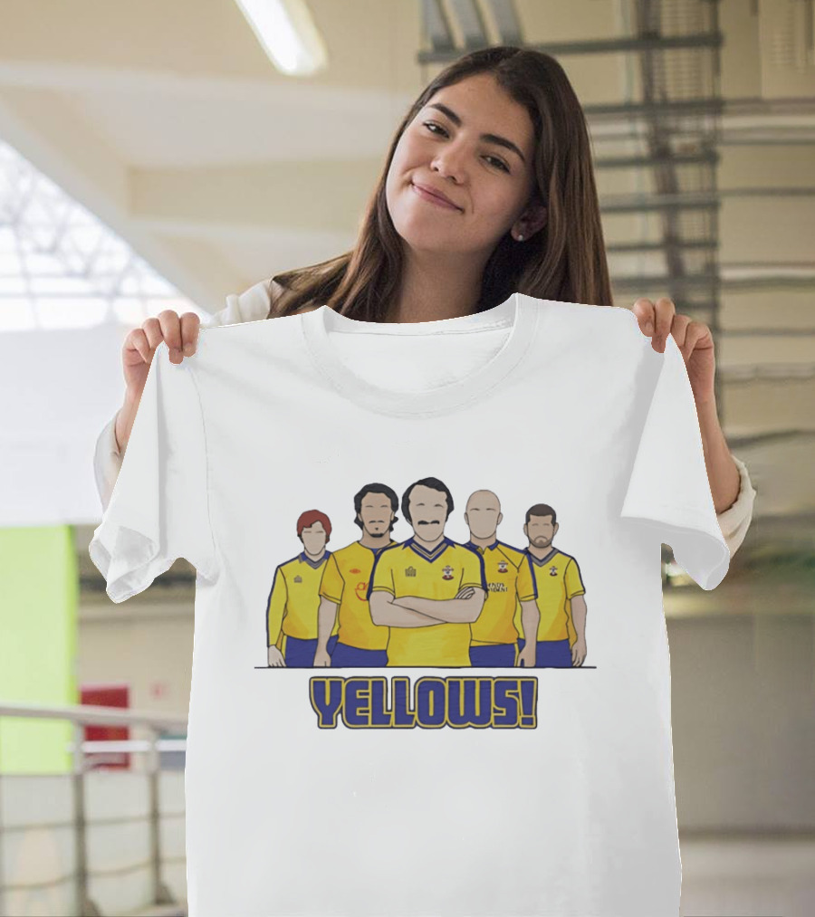 Yellows Southampton Football Club Retro Team T-Shirt