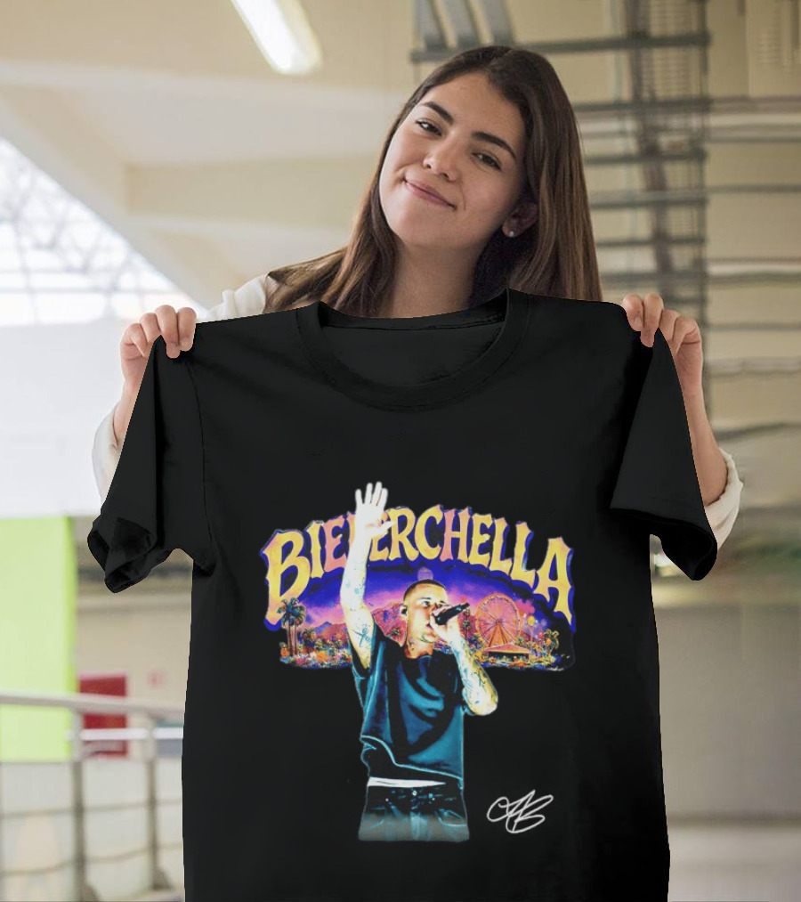 Justin Bieber Bieberchella Tour Festival Concept With Stage Performance And Amusement Park T-Shirt