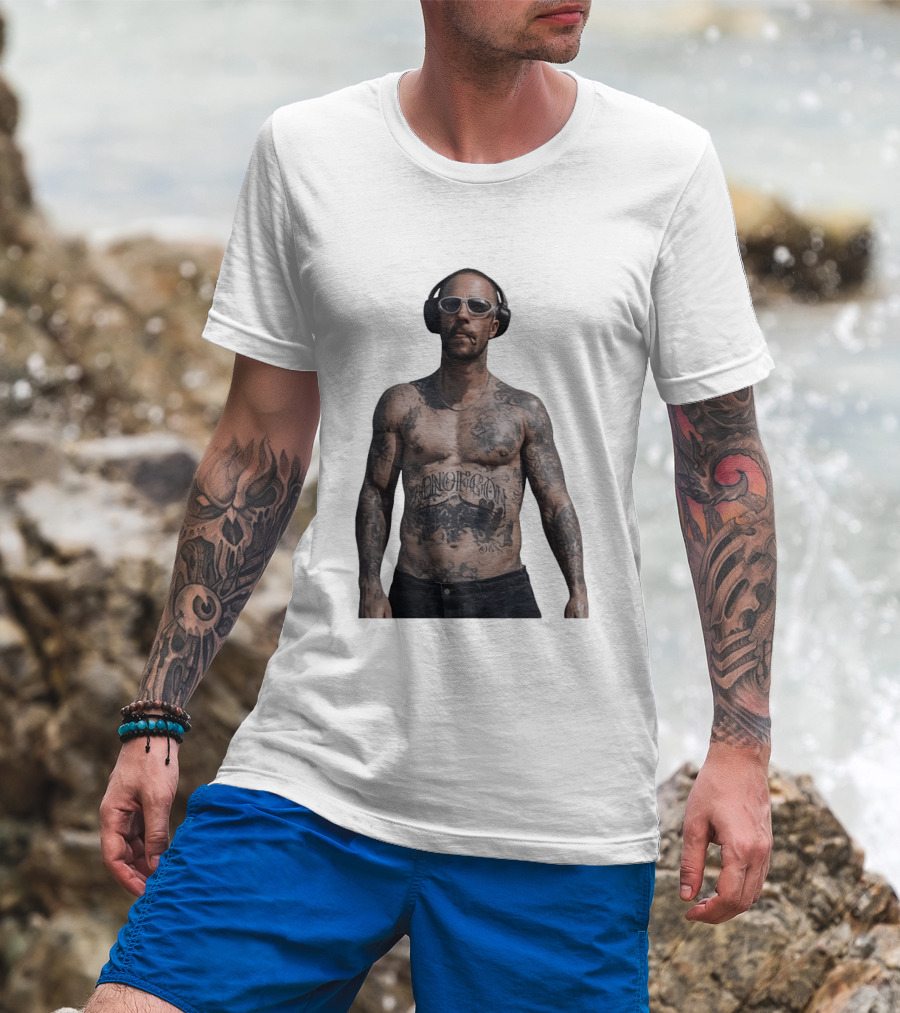 Adam Levine Maroon 5 Smoking Tattoos And Headphones T-Shirt