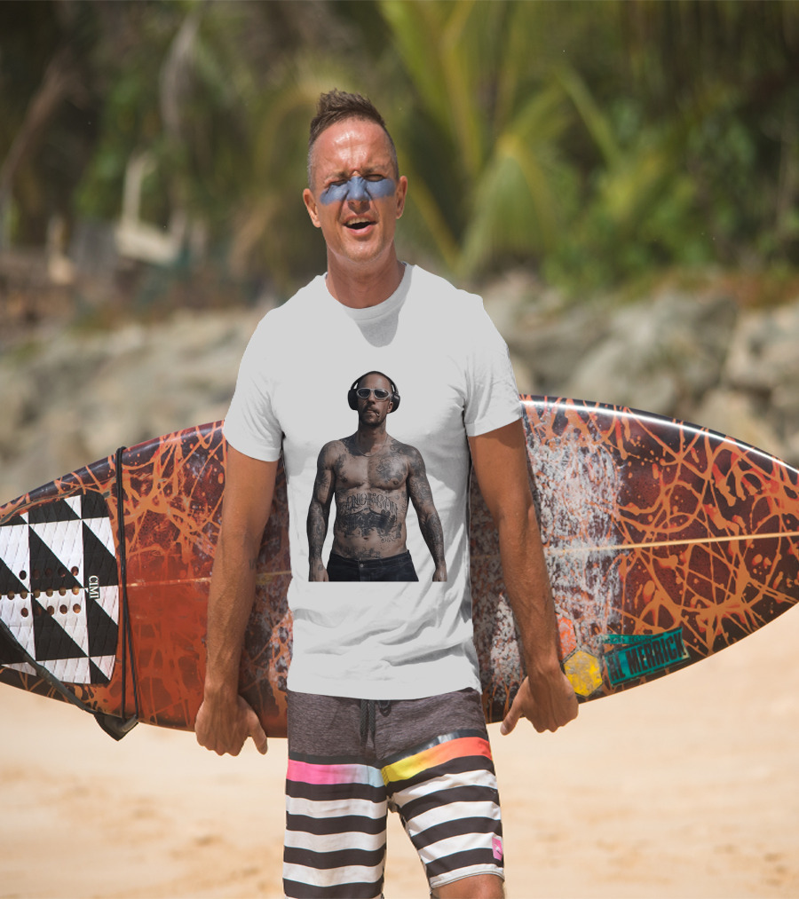 Adam Levine Maroon 5 Smoking Tattoos And Headphones T-Shirt