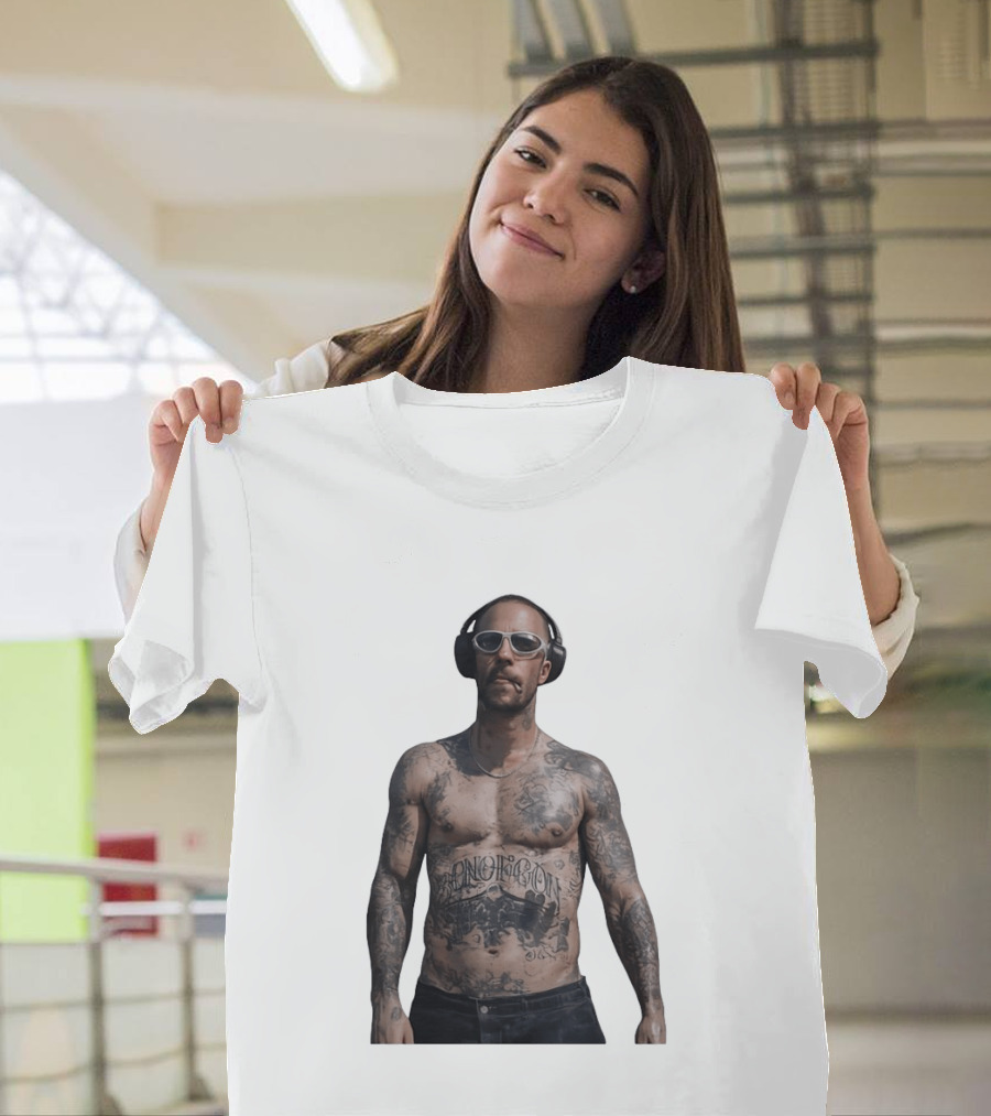Adam Levine Maroon 5 Smoking Tattoos And Headphones T-Shirt