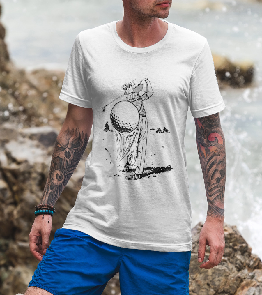 Golfer Evolution Vintage Swinging Champion T-Shirt