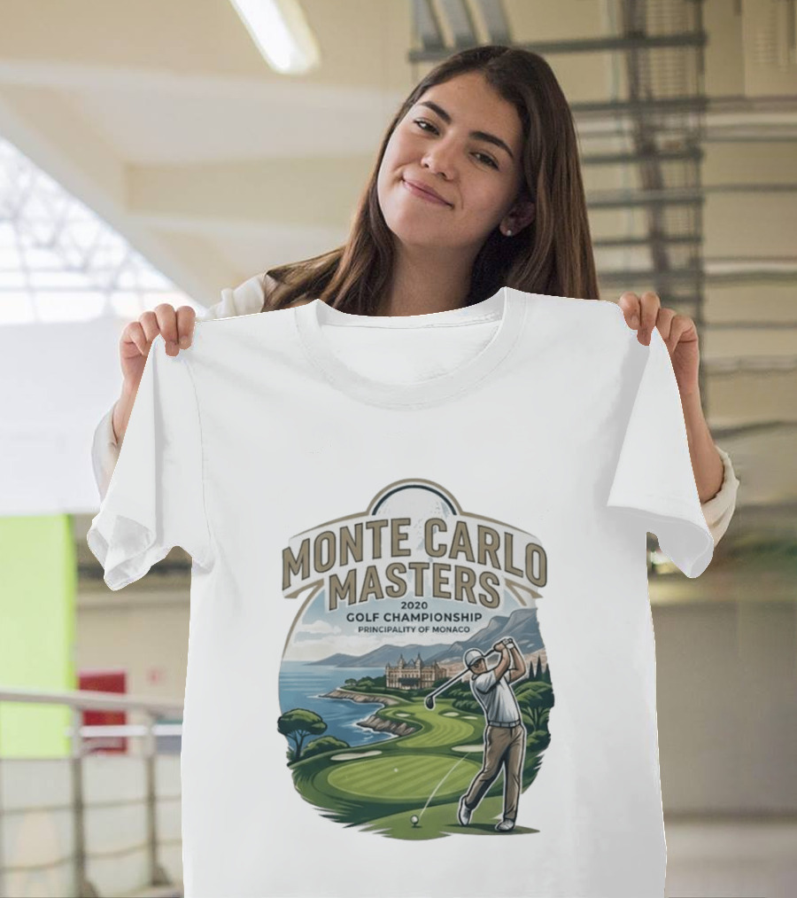 Monte Carlo Masters 2020 Golf Championship Principality Of Monaco T-Shirt