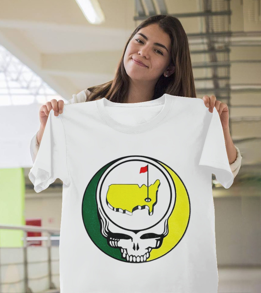 Masters Tournament 2026 Grateful Dead Skull Country Map Flag T-Shirt