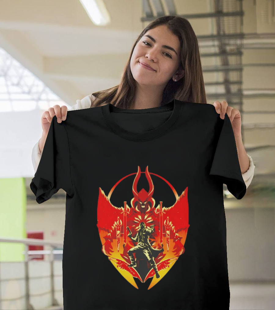Devil May Cry Dante Fiery Demon Crest Iconography T-Shirt