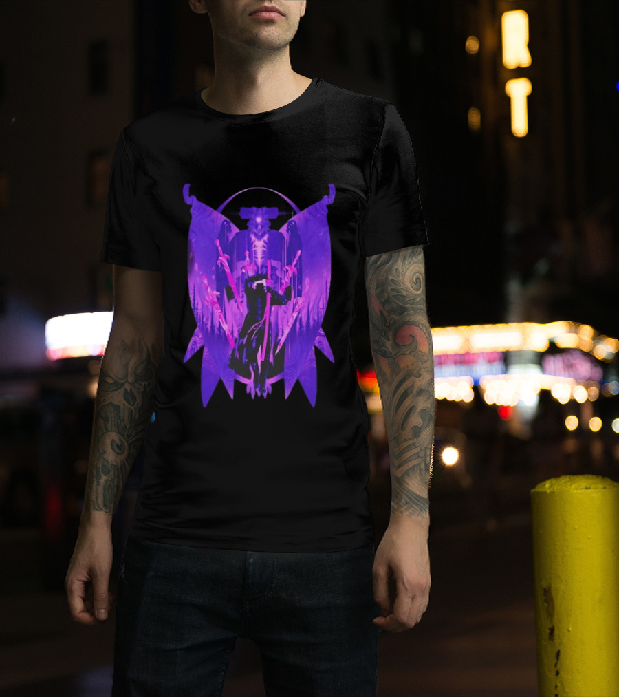 Devil May Cry Vergil Dark Aesthetic Purple Sword T-Shirt