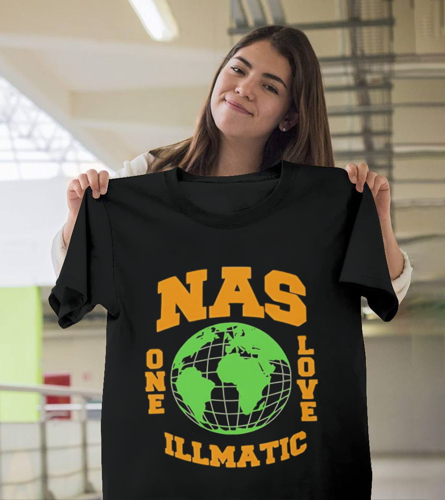 Nas Illmatic One Love Globe T-Shirt