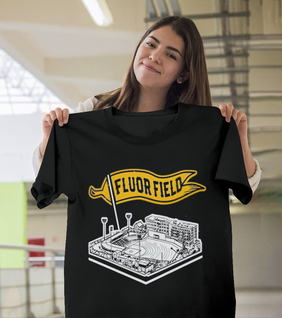 Fluor Field Greenville Drive Baseball Stadium Flag T-Shirt