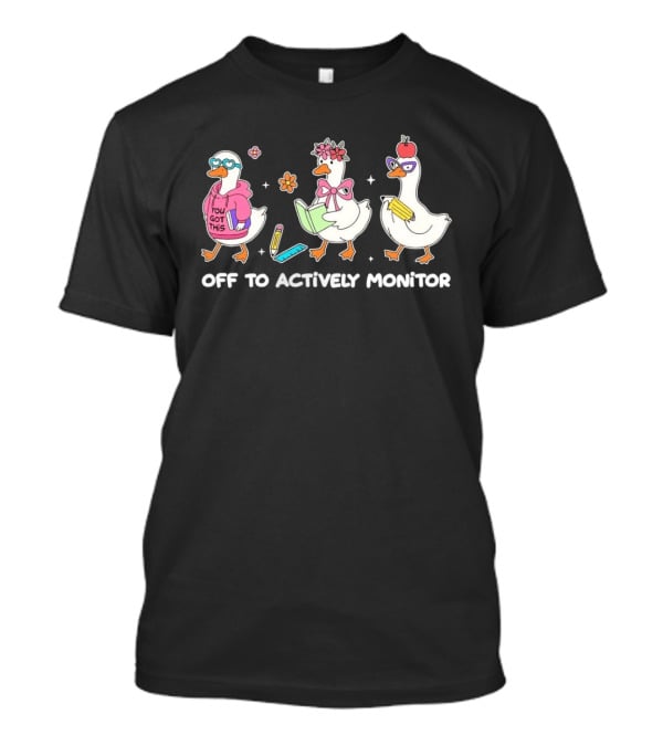 Playful Ducks Off To Silly Goose School Adventure T-Shirt