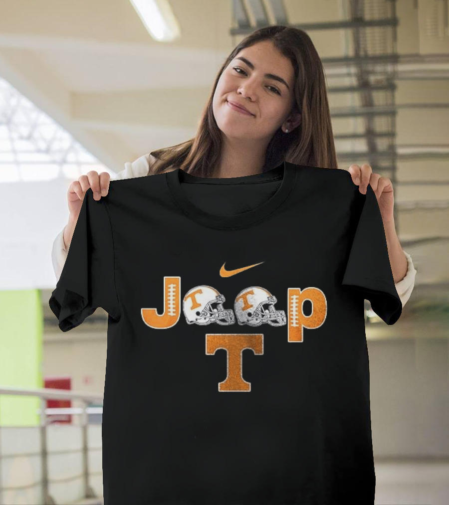 Tennessee Volunteers Jeep Nike Football Helmets T-Shirt