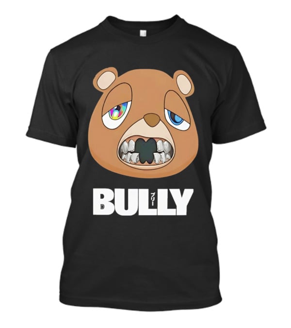 Bully Kanye Bear Character With Multicolored Eyes And Grills T-Shirt