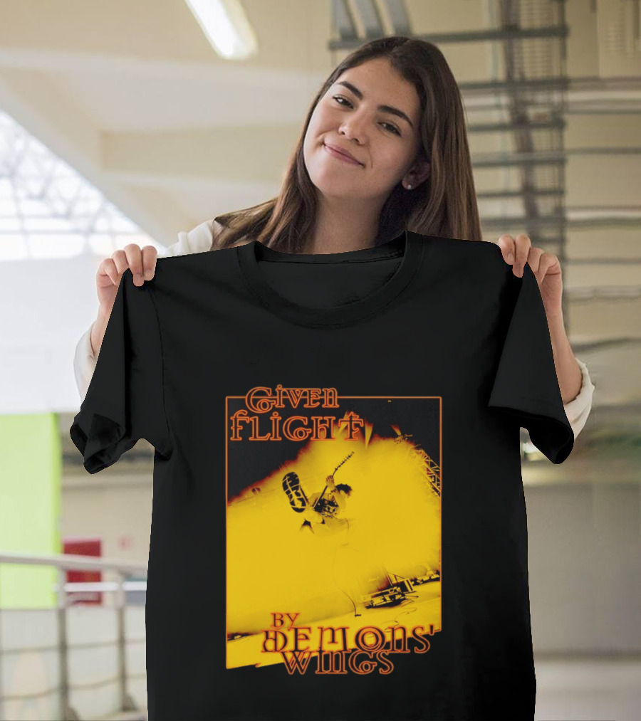 Given Flight By Demons' Wings Guitarist Jumping With Electric Energy T-Shirt