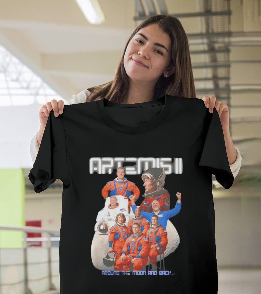 Artemis II Crew Around The Moon Mission T-Shirt